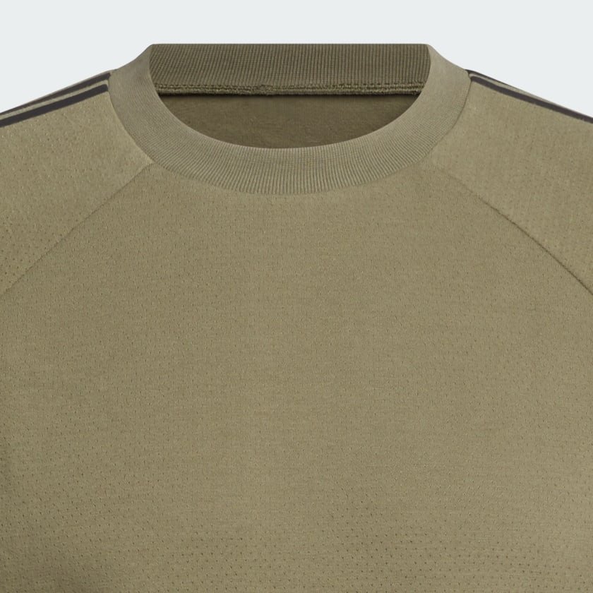 Green adidas Basketball Short Sleeve Sweatshirt (Gender Neutral)