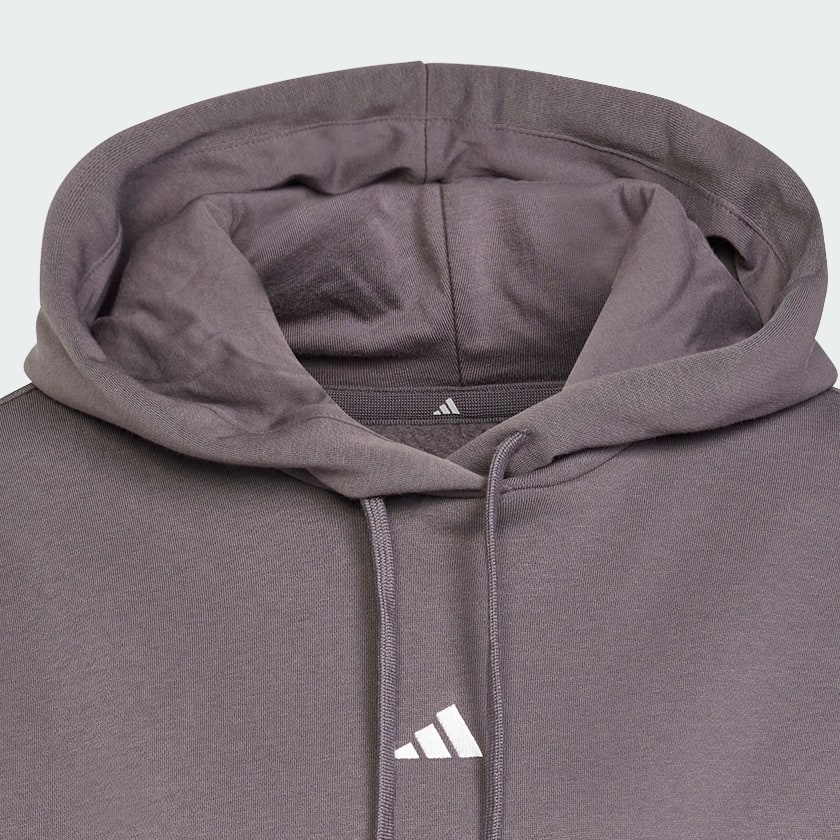 Grey Essentials Small Logo Feel Cozy Hoodie