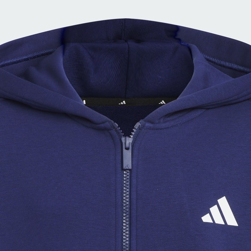 ブルー キッズ ワーディングパック ルーズフィット フレンチテリー フルジップパーカー