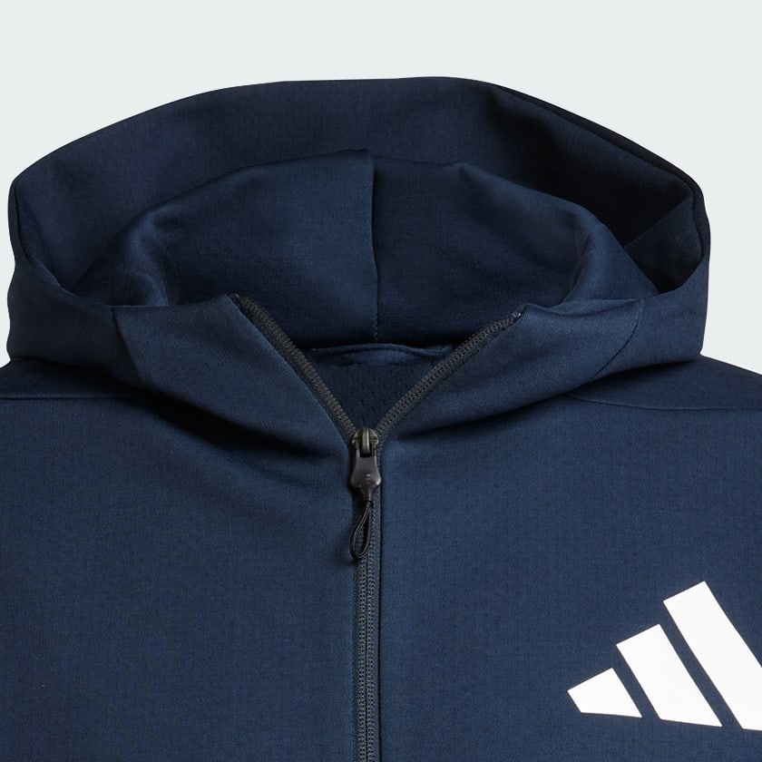 adidas Z.N.E. Full-Zip Hooded Track Jacket - Blue | Free