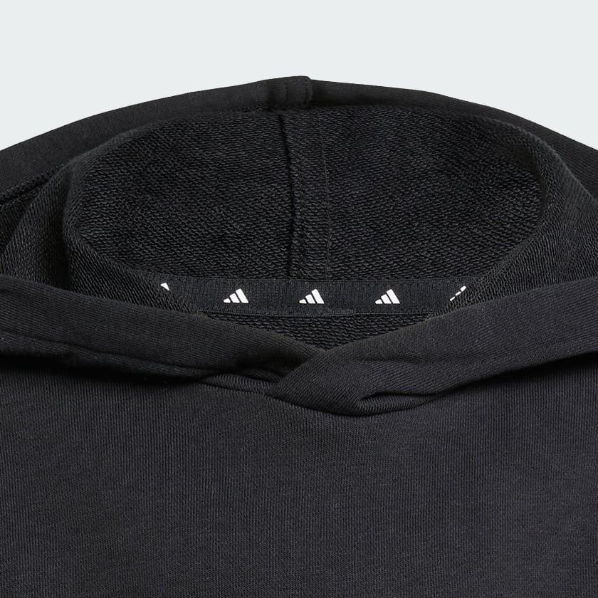 Negro Polera con Capucha Essentials Niños