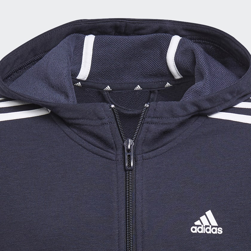 Bla Essentials 3-Stripes hættetrøje