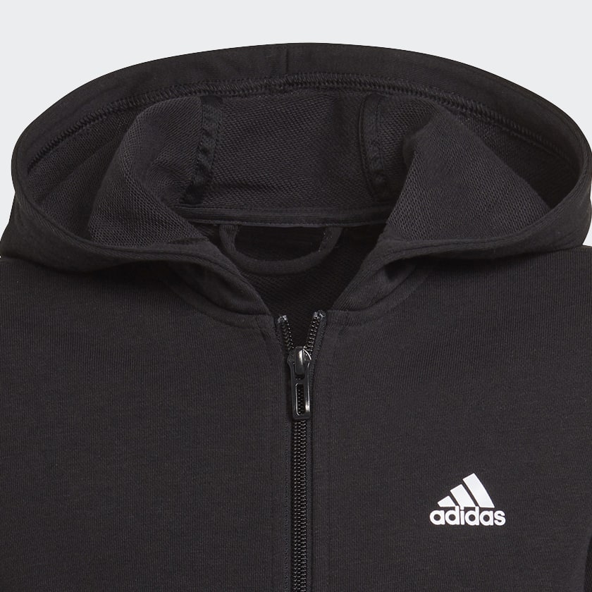 cierna Tepláková bunda adidas Essentials