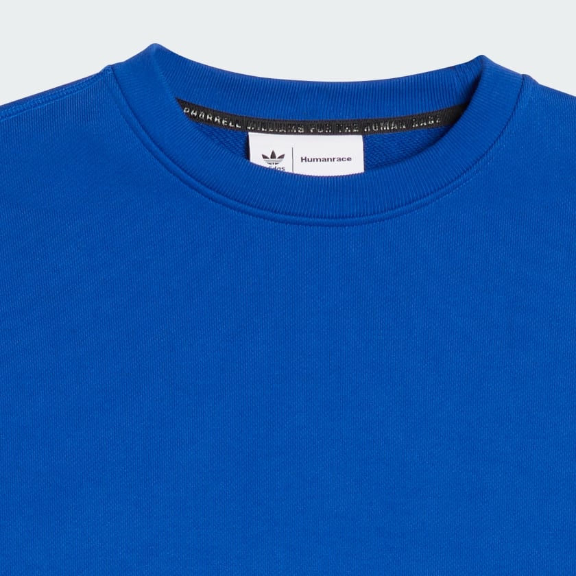 Blue Pharrell Williams Basics Crew Sweatshirt (Gender Neutral)