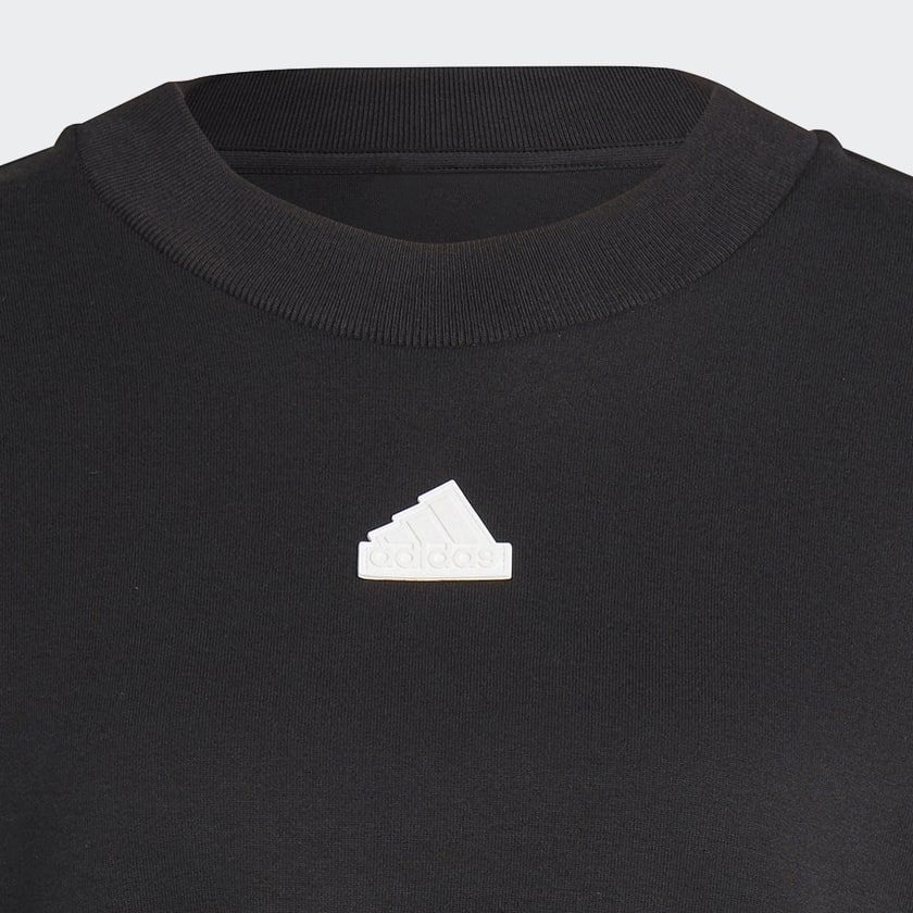 Adidas 3 stripes crew fleece store