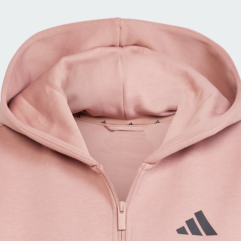 Pink Future Icons 3-Stripes Full-Zip Hoodie