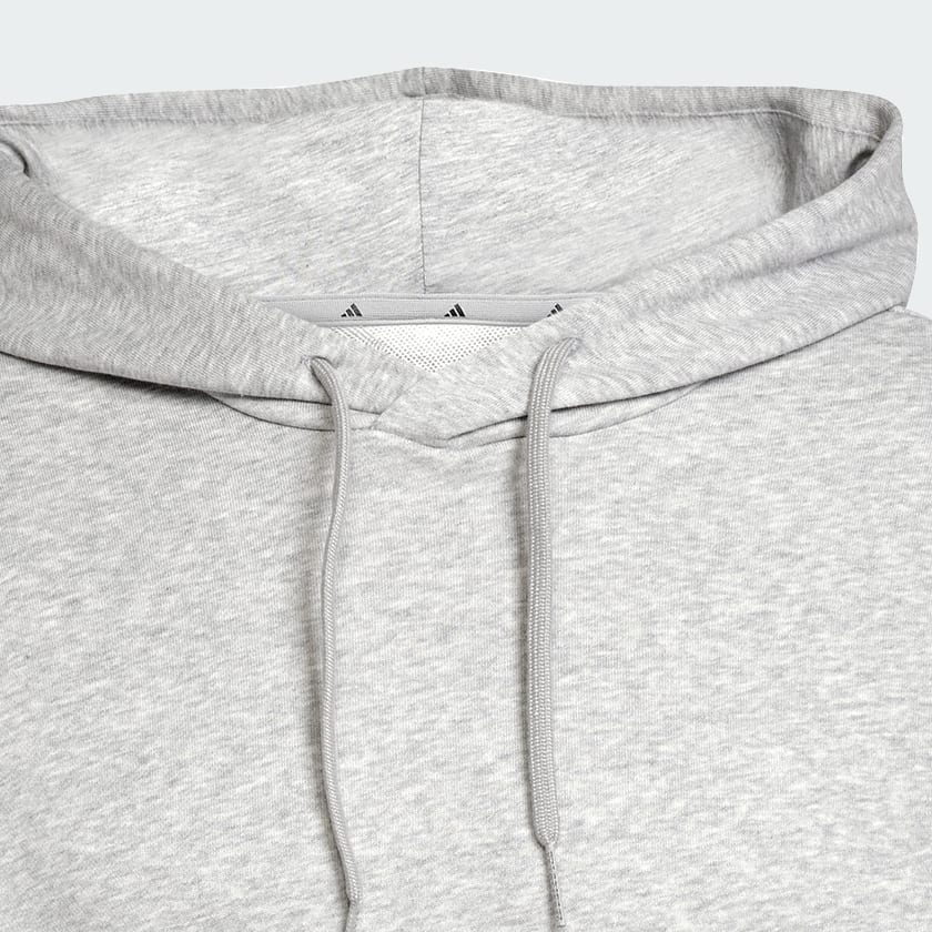 Gris Sudadera con capucha Essentials Loose-Fit 3 Bar Logo French Terry