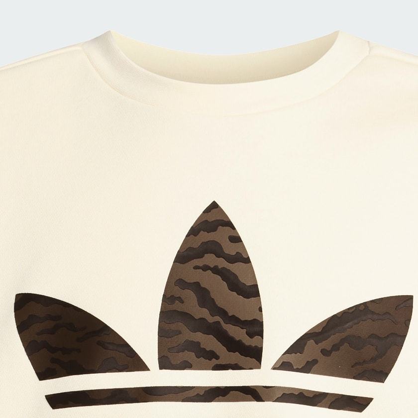 bílá MIKINA LOOSE BOXY CREW