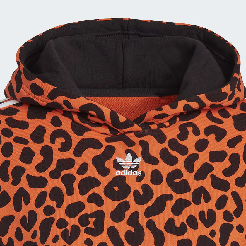 Adidas Originals - Sudadera Leopardo Mujer HC4476 Naranja Negro - Ryses