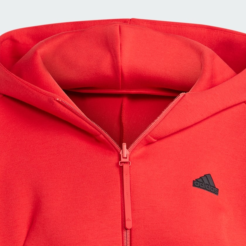 nたん Moletom com Capuz adidas Z.N.E. Full-Zip - Vermelho adidas