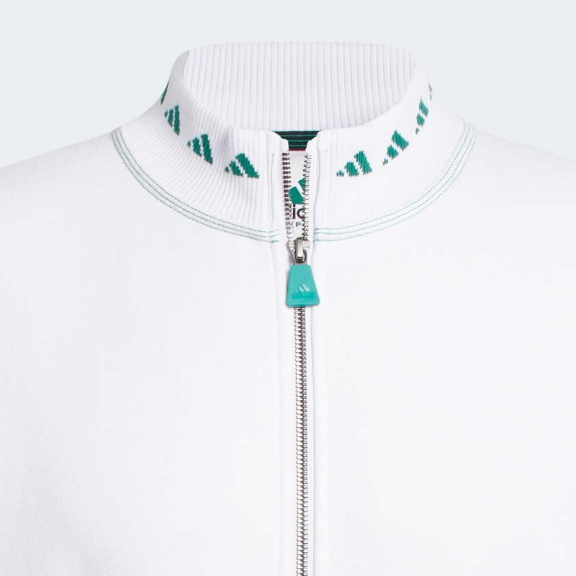 Bianco Maglia Equipment con zip da ¼
