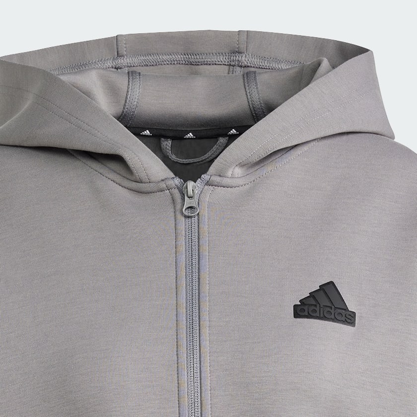 Γκρι Future Icons 3-Stripes Full Zip Hoodie