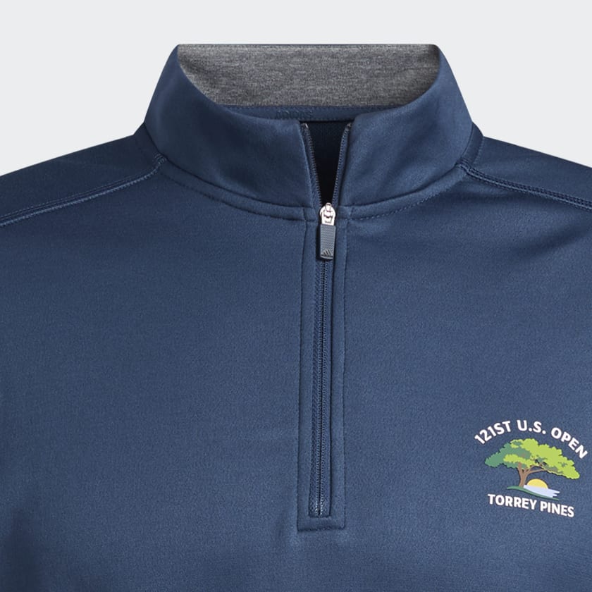 adidas U.S. Open Club 1/4-Zip Sweatshirt - Blue | Free Shipping
