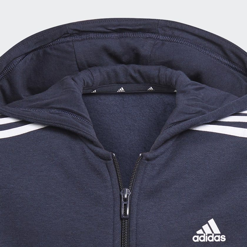 Azul Sudadera con Gorro Essentials 3 Franjas