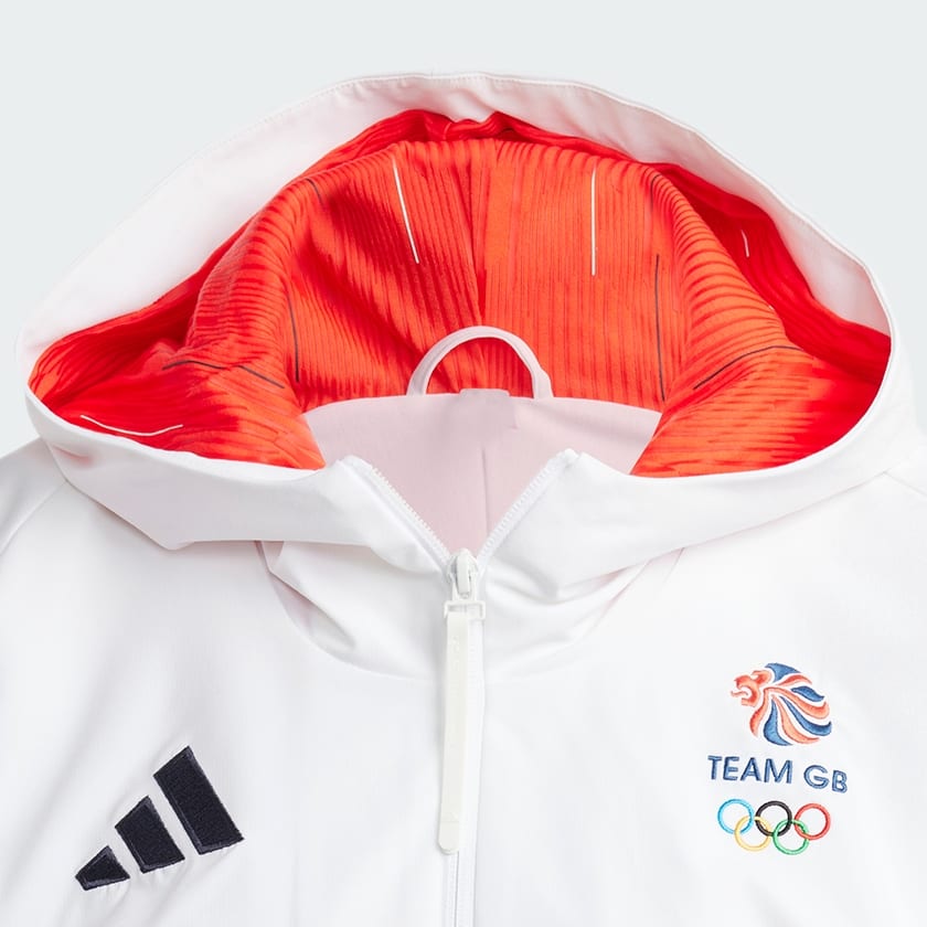 adidas Team GB Podium Jacket White Free Delivery adidas UK