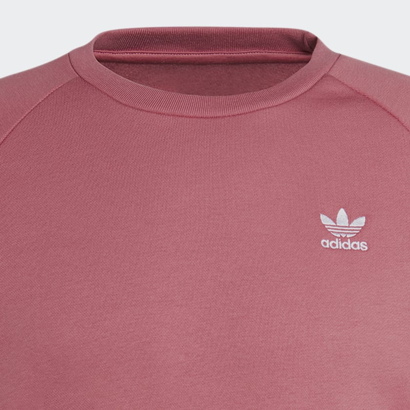 ruzová Mikina Trefoil Essentials Crewneck