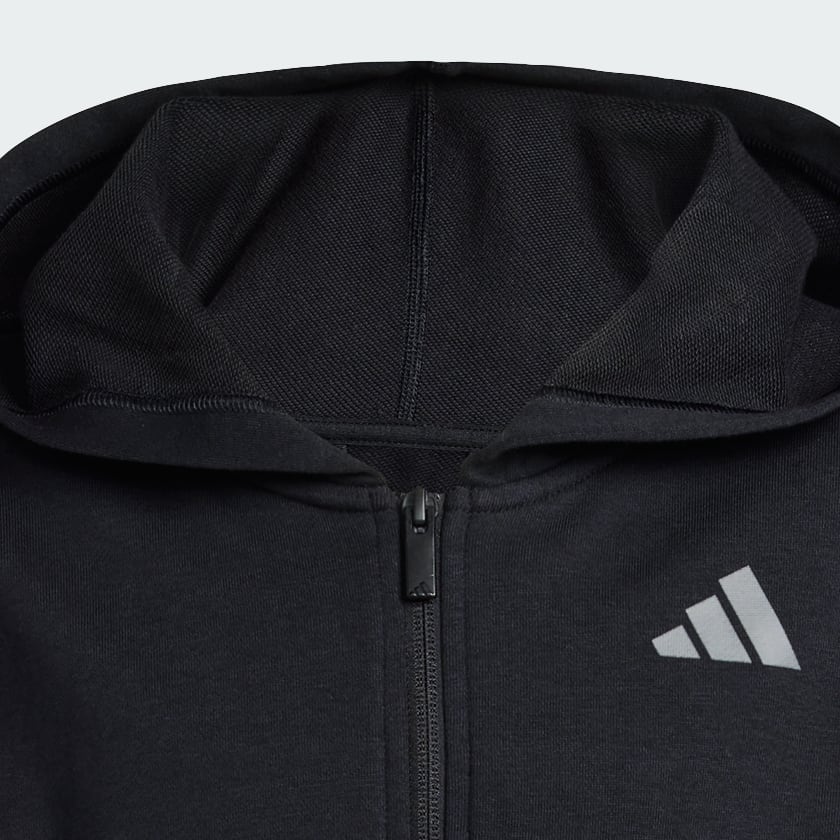 Black SEASONALS ANIMAL FULL ZIP HOODIE