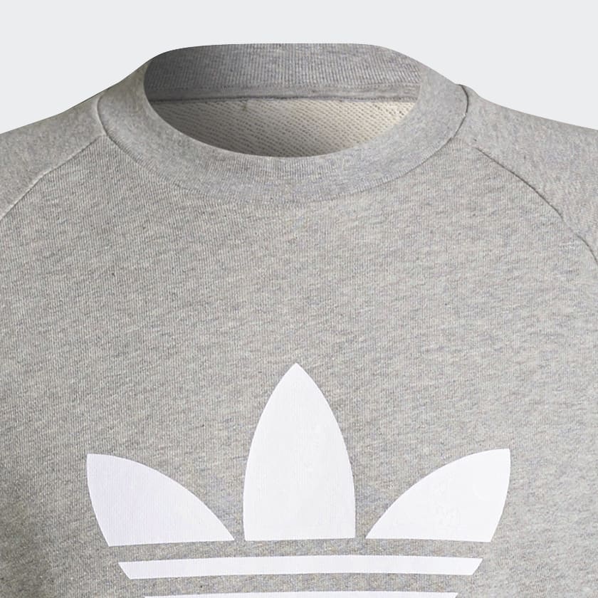 gris Sweat-shirt Adicolor Classics Trefoil Crewneck