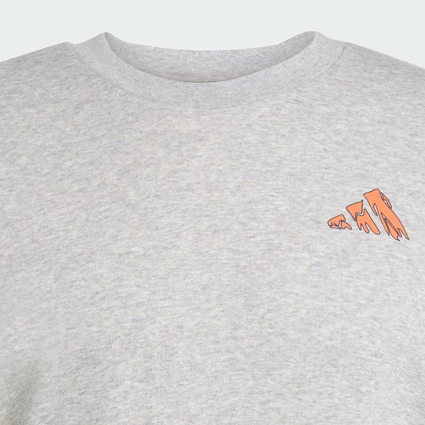 สีเทา เสื้อสเวเตอร์พิมพ์ลาย Doodle Hunt Hike