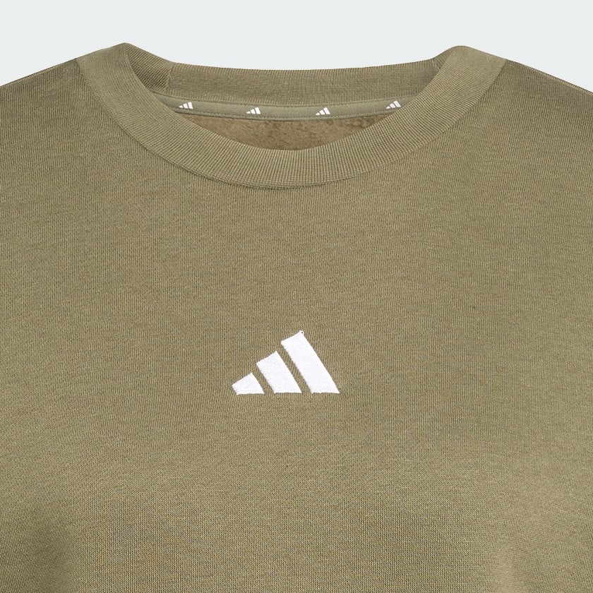 Essentials 3-Stripes Fleece Sweatshirt