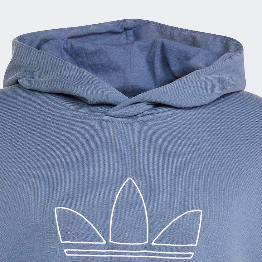 Blu Hoodie adicolor Outline Trefoil