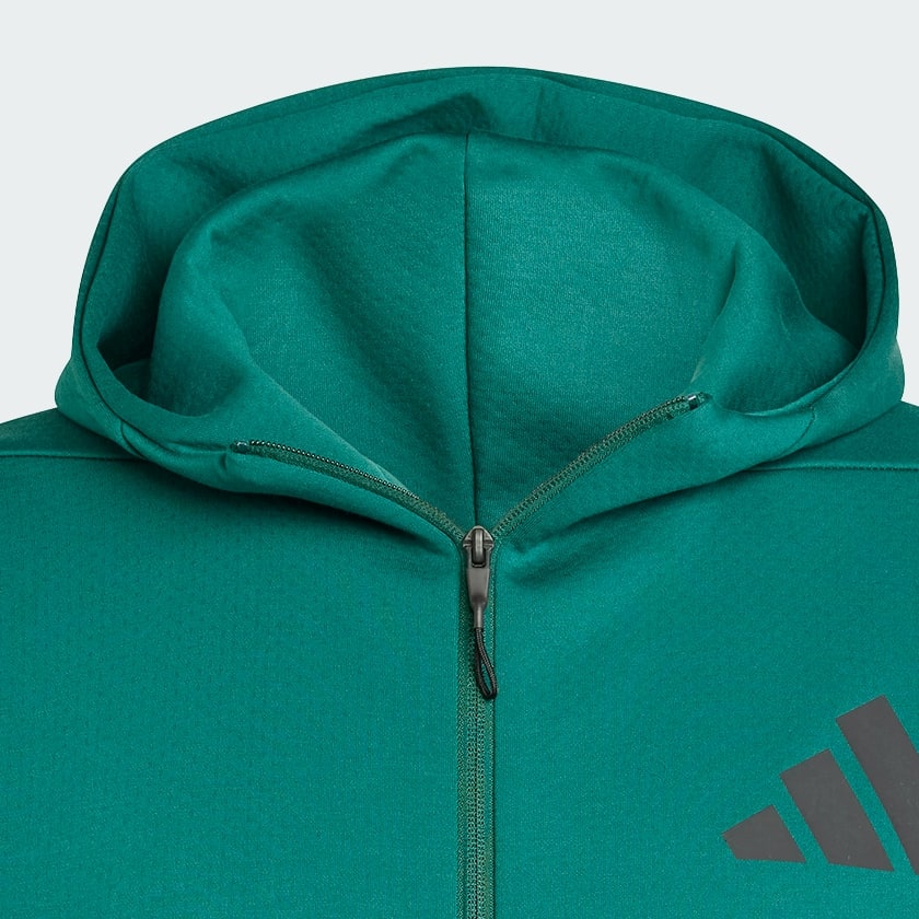 Green Z.N.E. Full-Zip Hooded Track Jacket