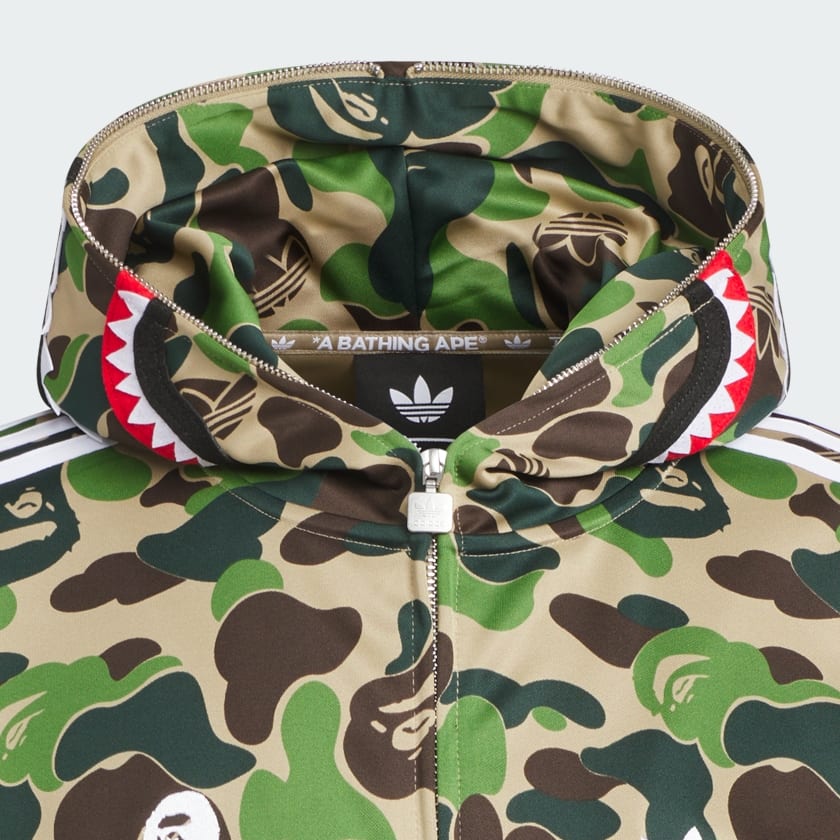 Vert VESTE À CAPUCHE SHARK TRACK BAPE