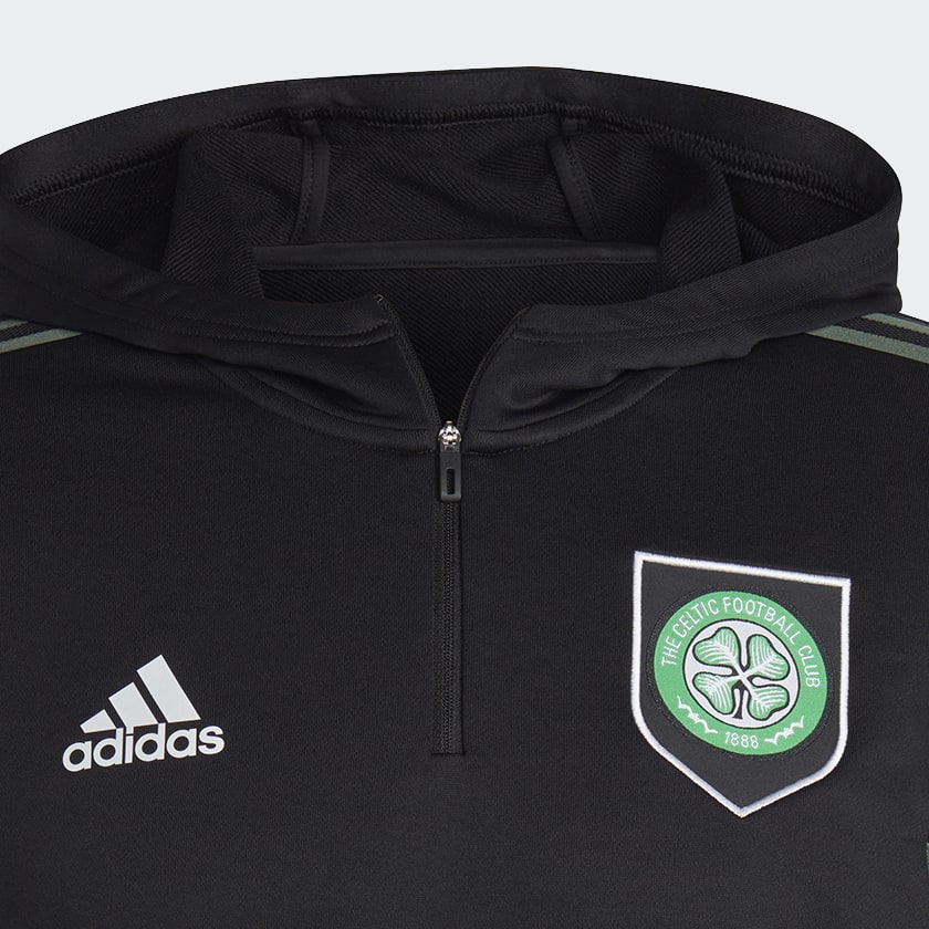 zwart Celtic FC Condivo 22 Sportjack met Capuchon