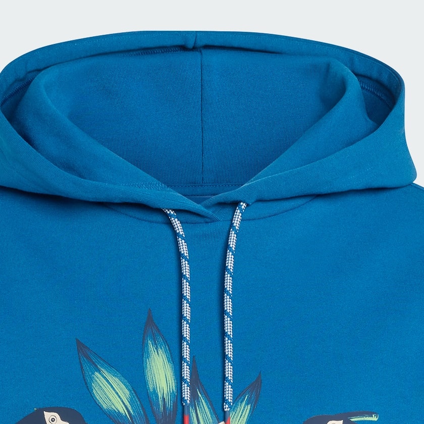 Azul BLUSA CAPUZ adidas X FARM RIO