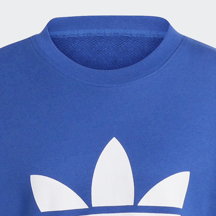 Adidas blue crew neck sweatshirt hot sale