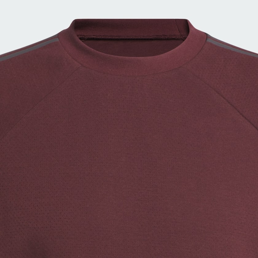 Granate Sudadera adidas de básquet de manga corta (Unisex)