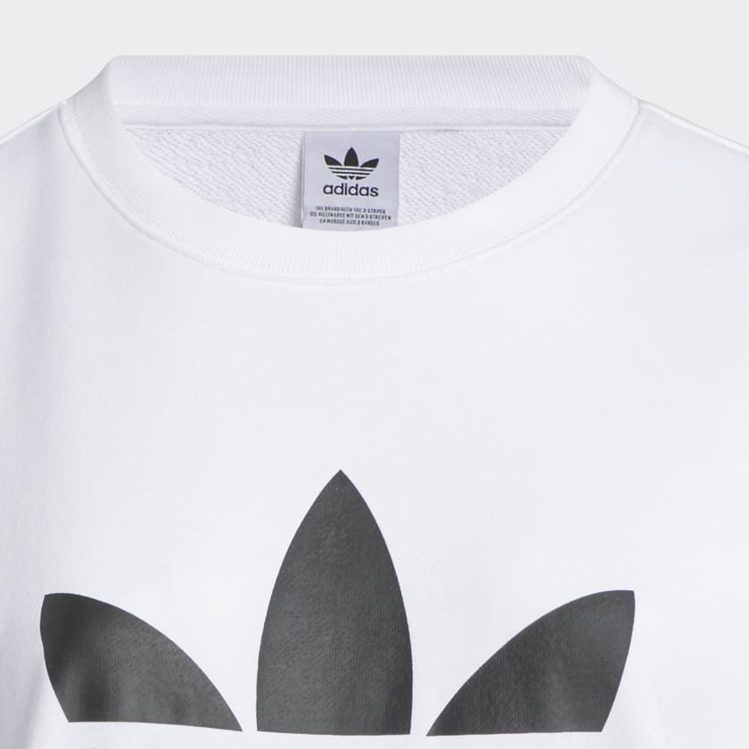 Adidas originals premium trefoil crew sweatshirt sales