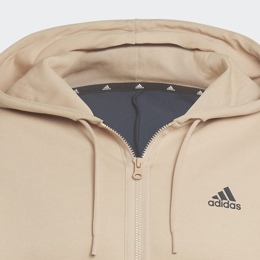 Beige Future Icons 3-Streifen Kapuzenjacke