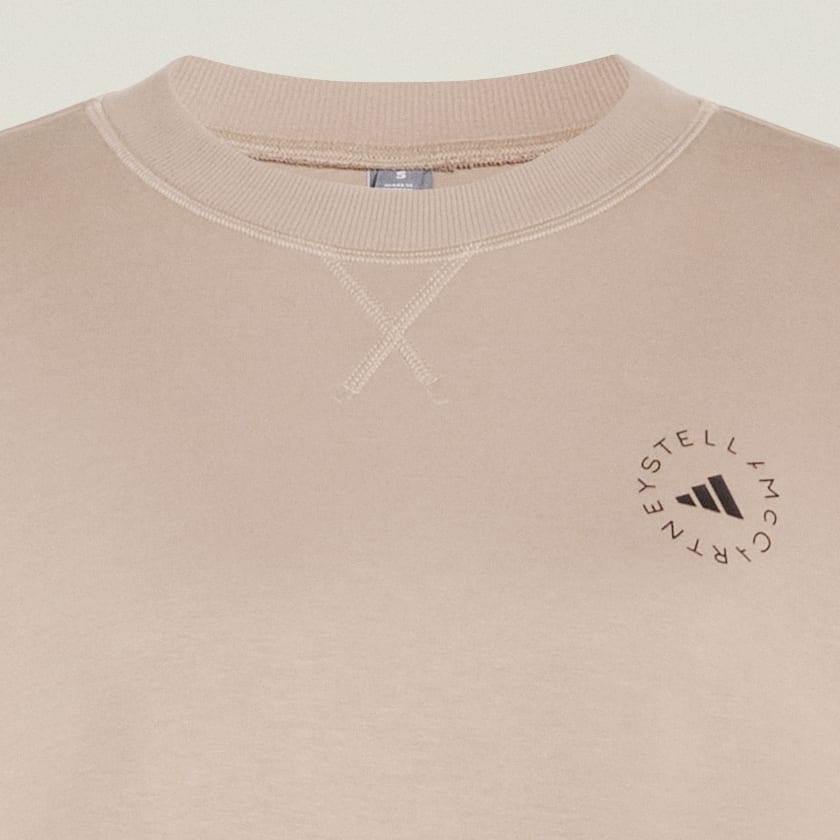 Castanho Sweatshirt folgada adidas by Stella McCartney