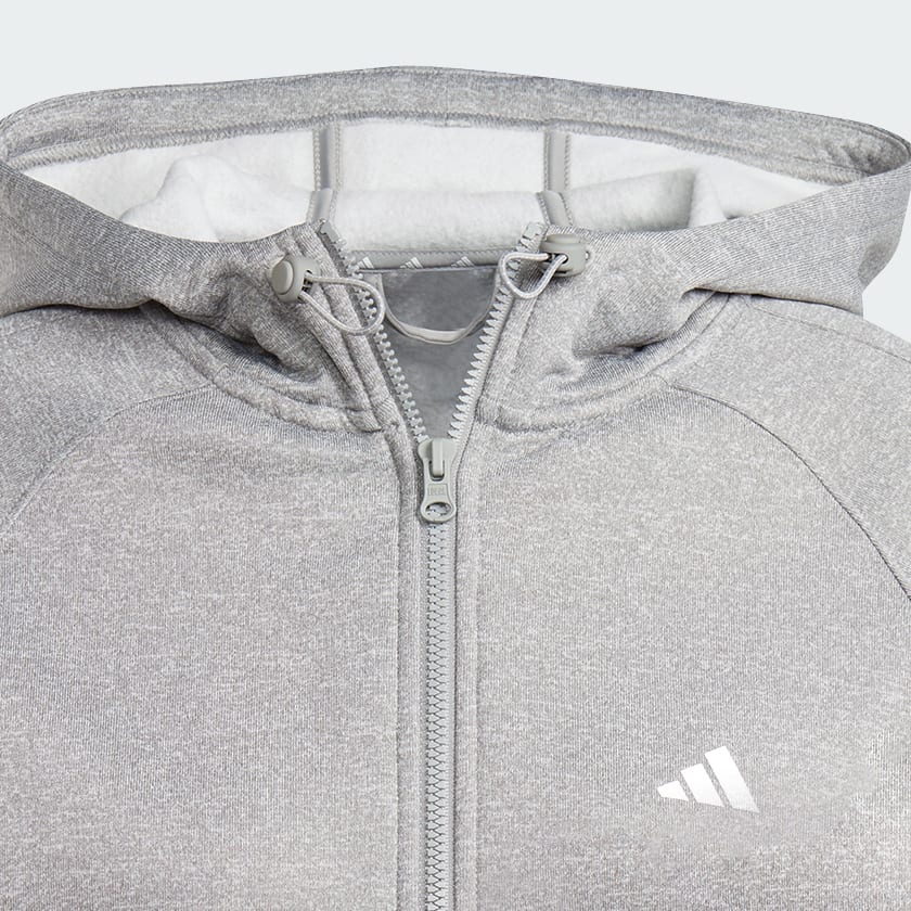 Grigio Giacca AEROREADY Game and Go Full-Zip Hooded Fleece