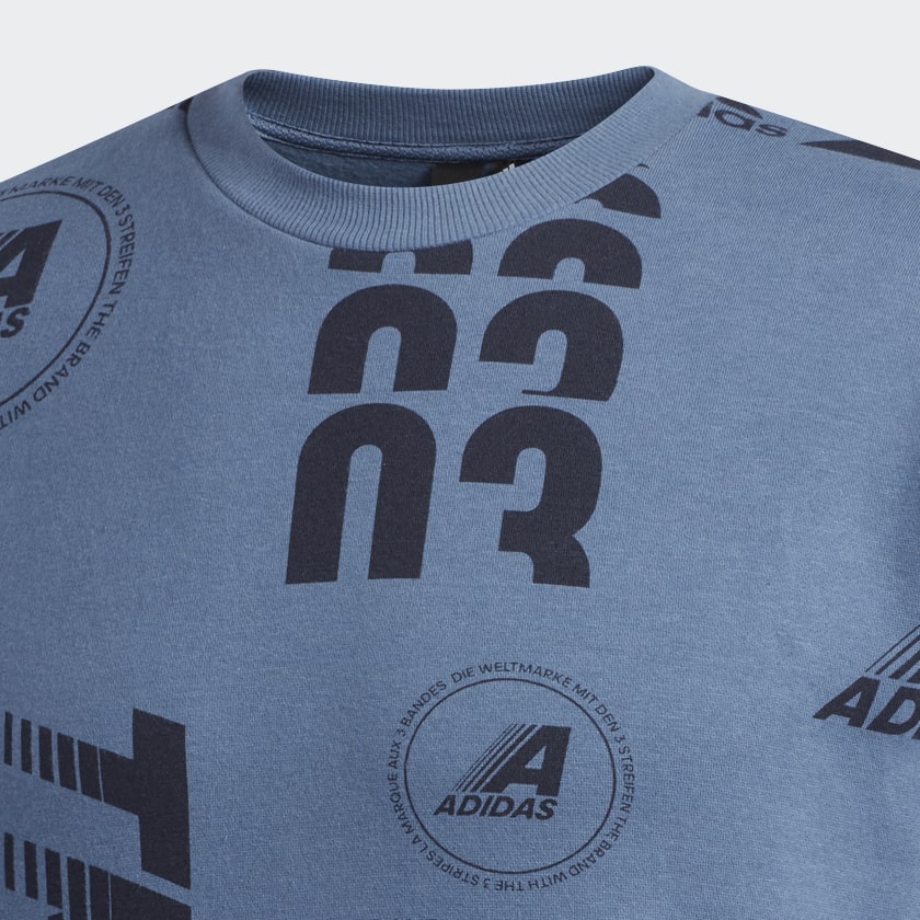 adidas Post Game Crew Sweatshirt Blue adidas Malaysia