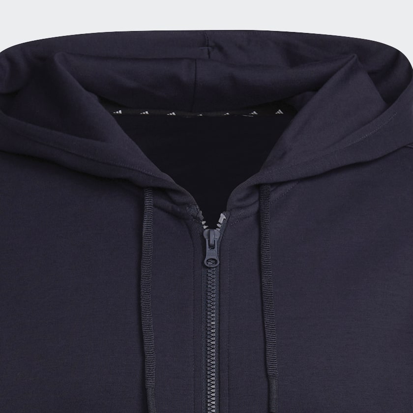 modrá Mikina s kapucňou adidas Sportswear Future Icons 3-Stripes Full-Zip