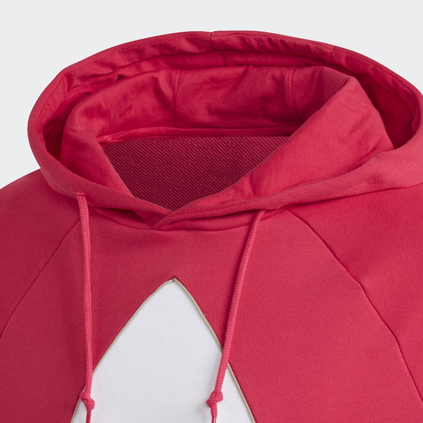 adidas Big Trefoil Outline Colorblock Hoodie Pink adidas Thailand