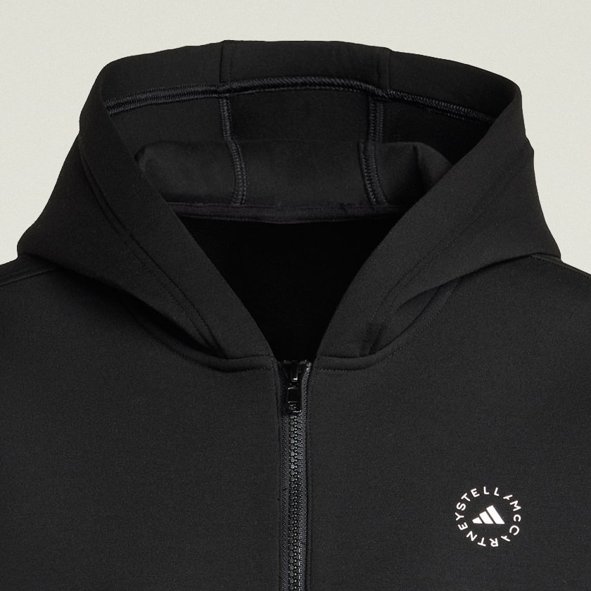 Schwarz adidas by Stella McCartney Scuba Kapuzenjacke