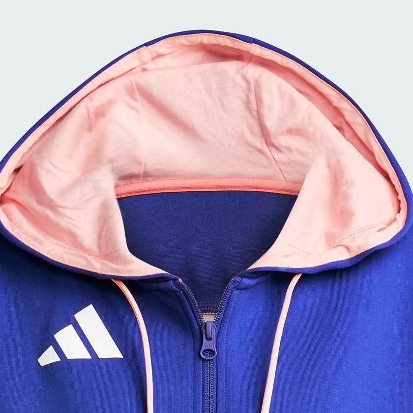 modrá Mikina s kapucňou Team France Full-Zip