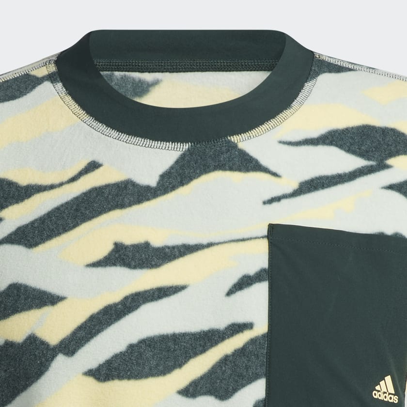 groen Texture-Print Sweatshirt