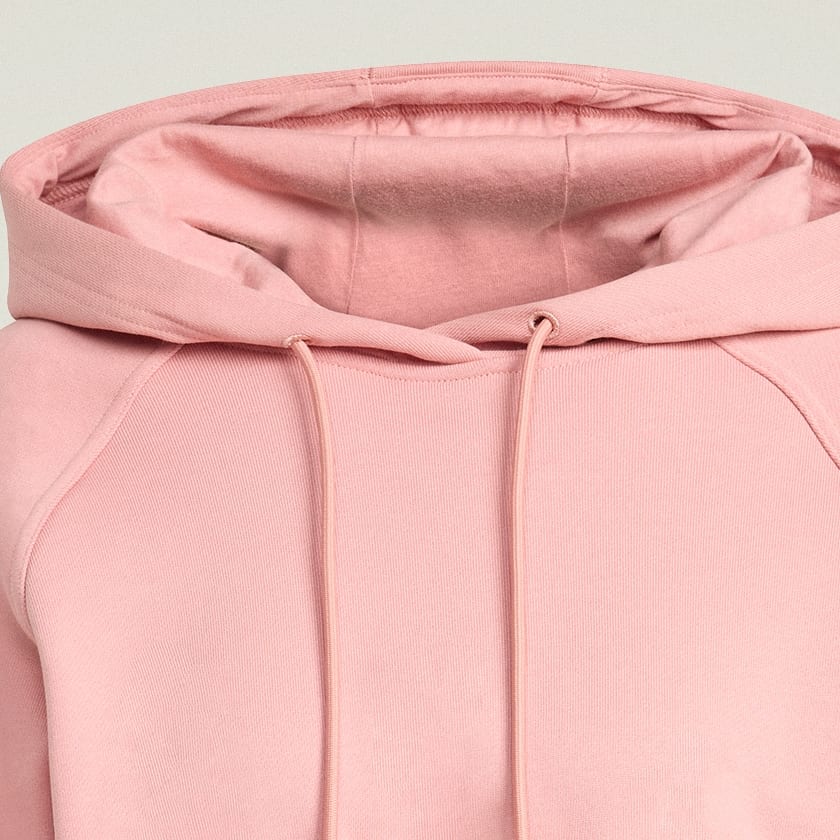 สีชมพู เสื้อฮู้ดทรงครอป adidas by Stella McCartney