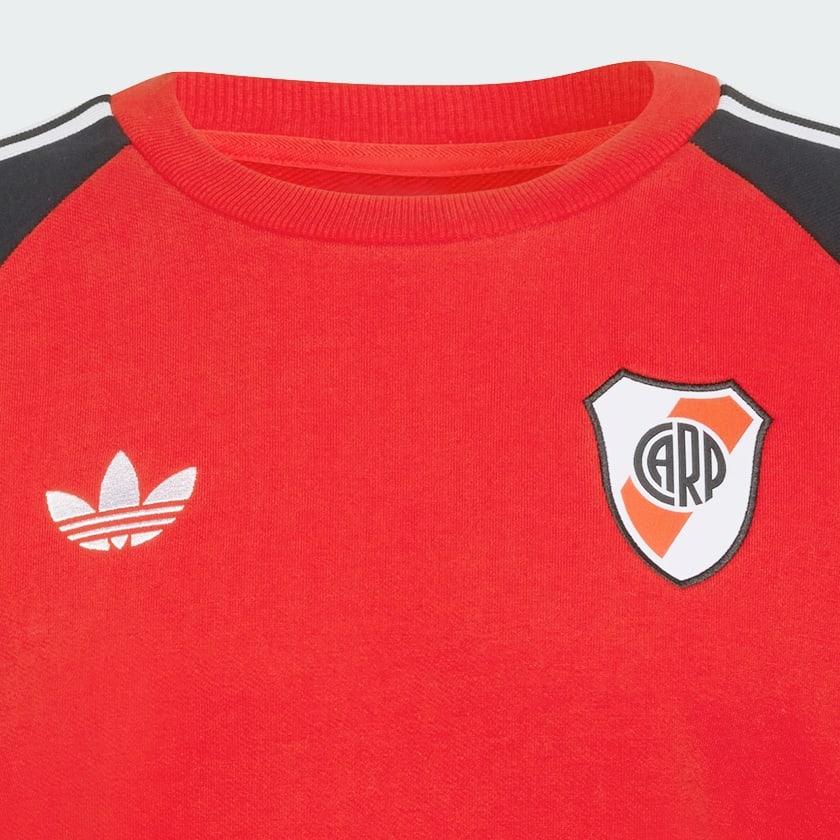 Rojo Buzo de River Plate Originals con Cuello Redondo