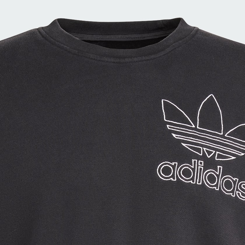 Adidas outline crewneck sweatshirt online