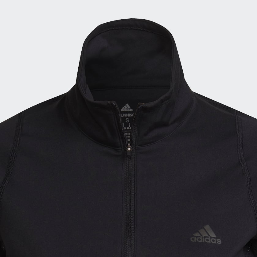 adidas Run Fast Half Zip Long Sleeve Sweatshirt Black adidas Philippines