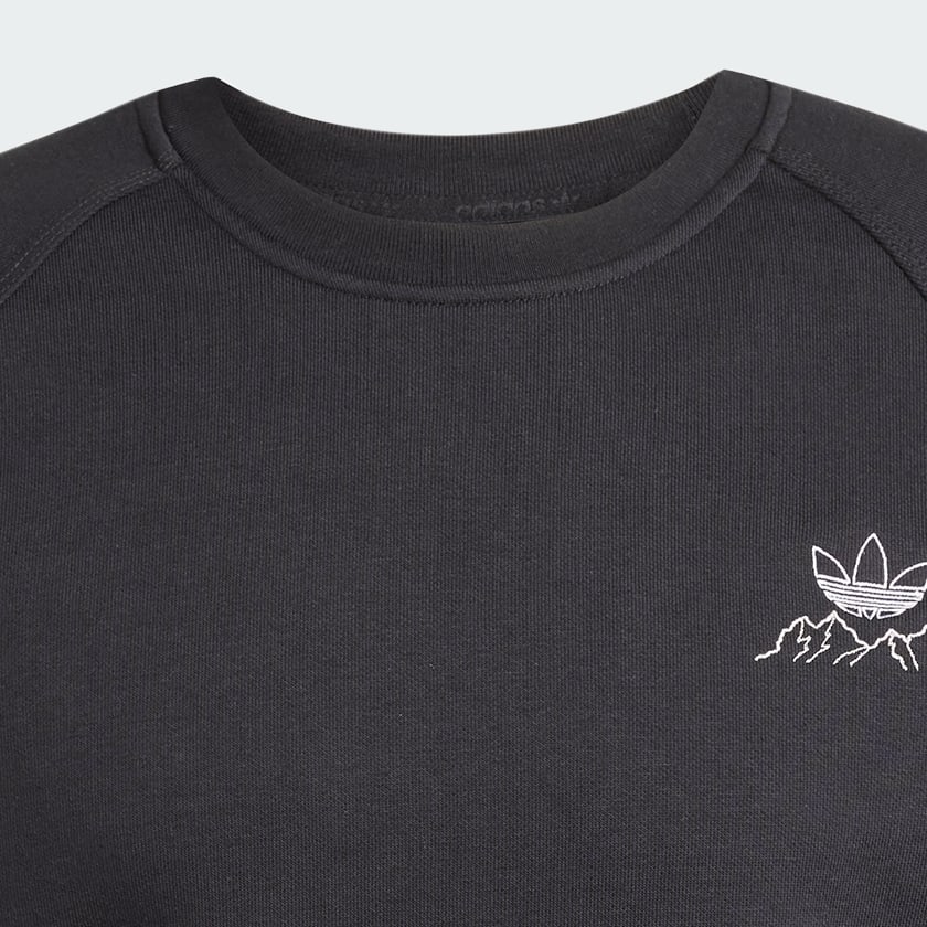Schwarz Winter Resort Mountain Graphic Fleece Sweatshirt
