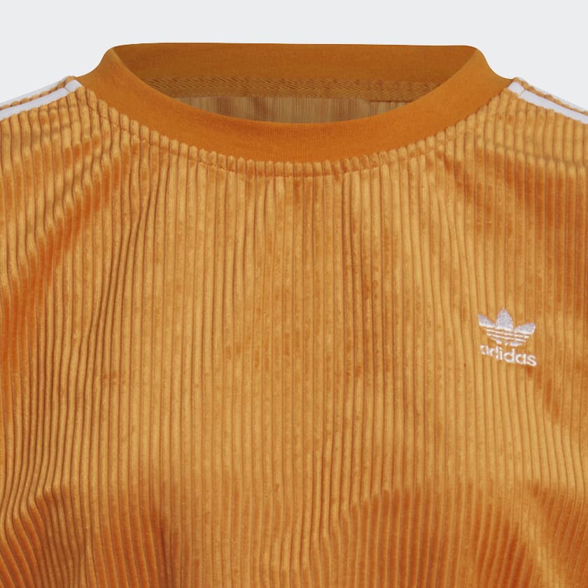 Orange Adicolor Classics Corded Velour Oversize Sweatshirt