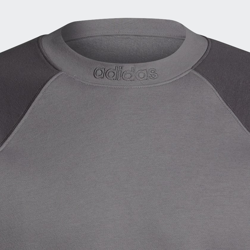 Gris Buzo SPRT Blocked Cuello Redondo