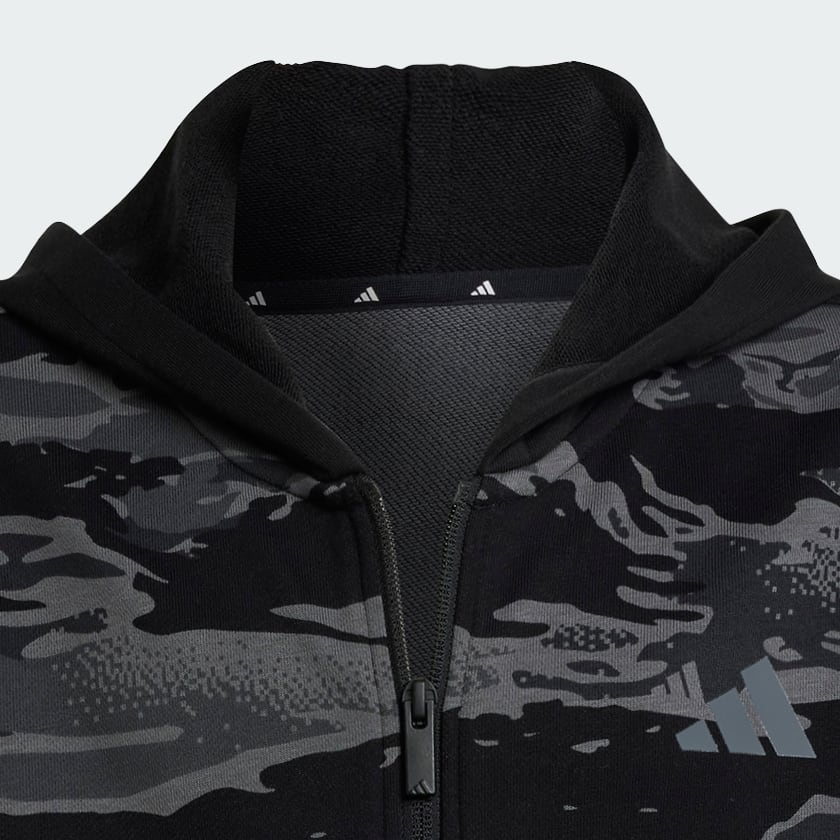 Μαύρο Seasonal Essentials Camo Full-Zip Hoodie Kids
