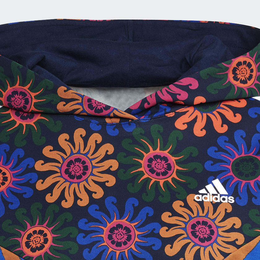 Azul Polera con Capucha adidas x FARM Rio